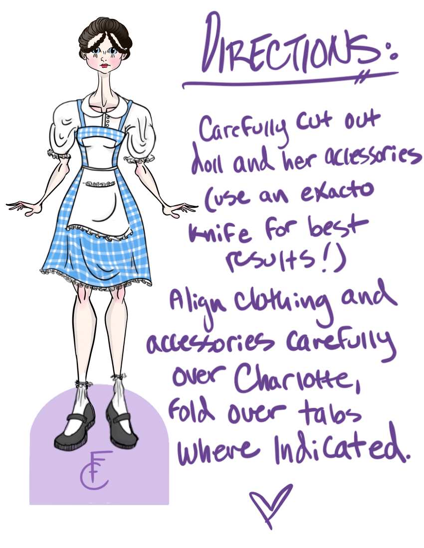 Paper Doll Sheet #1 - Frozen Charlotte