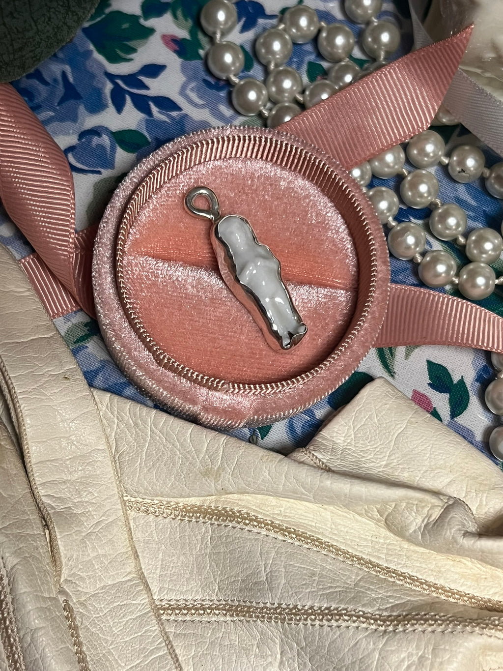 Antique Frozen Charlotte Pendant- Sterling Silver