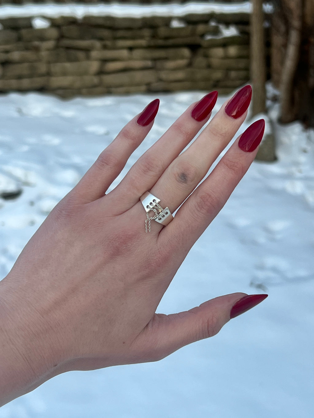 Corset Ring | Sterling Silver Novelty Statement Ring