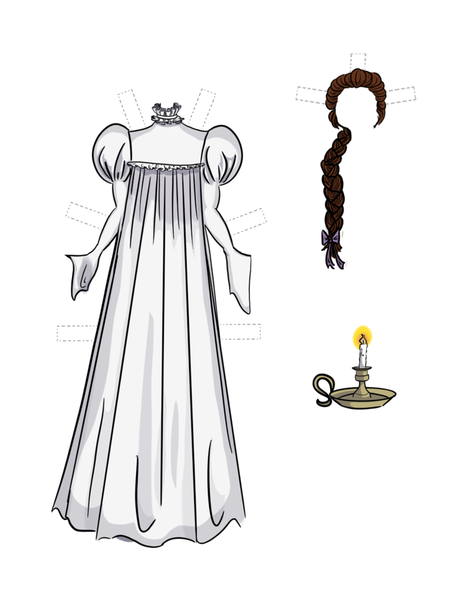 Paper Doll Sheet #1 - Frozen Charlotte